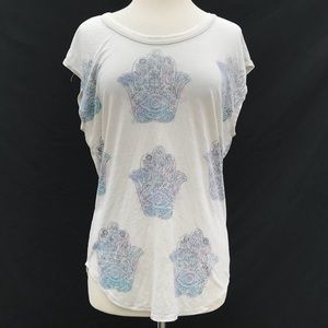 Chaser: Hamsa Hand Acid Wash Top